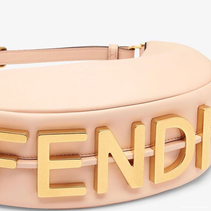 Cheap Calf Pink Bag Fendigraphy In Leather Small Fendi Hobo 0731